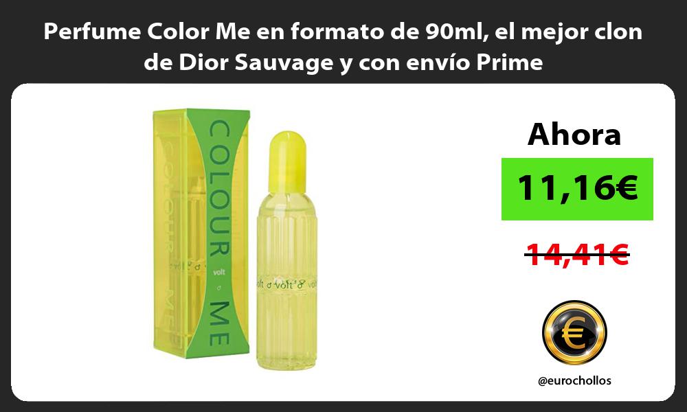 Perfume Color Me en formato de 90ml el mejor clon de Dior Sauvage y con envío Prime