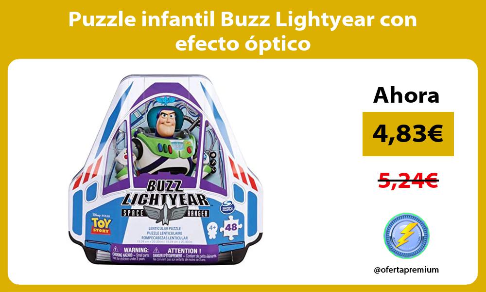 Puzzle infantil Buzz Lightyear con efecto óptico