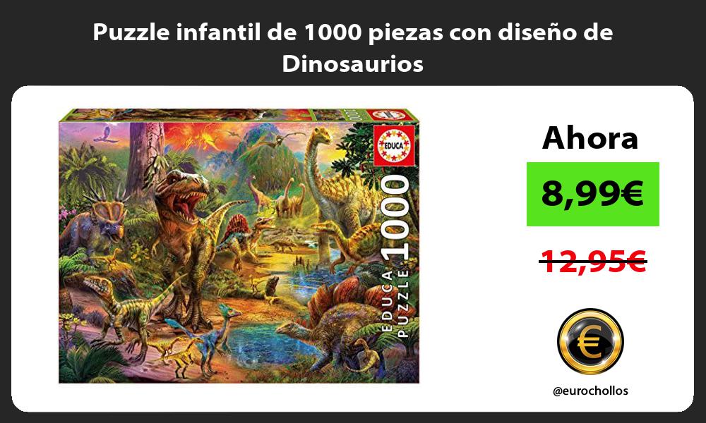 Puzzle infantil de 1000 piezas con diseño de Dinosaurios