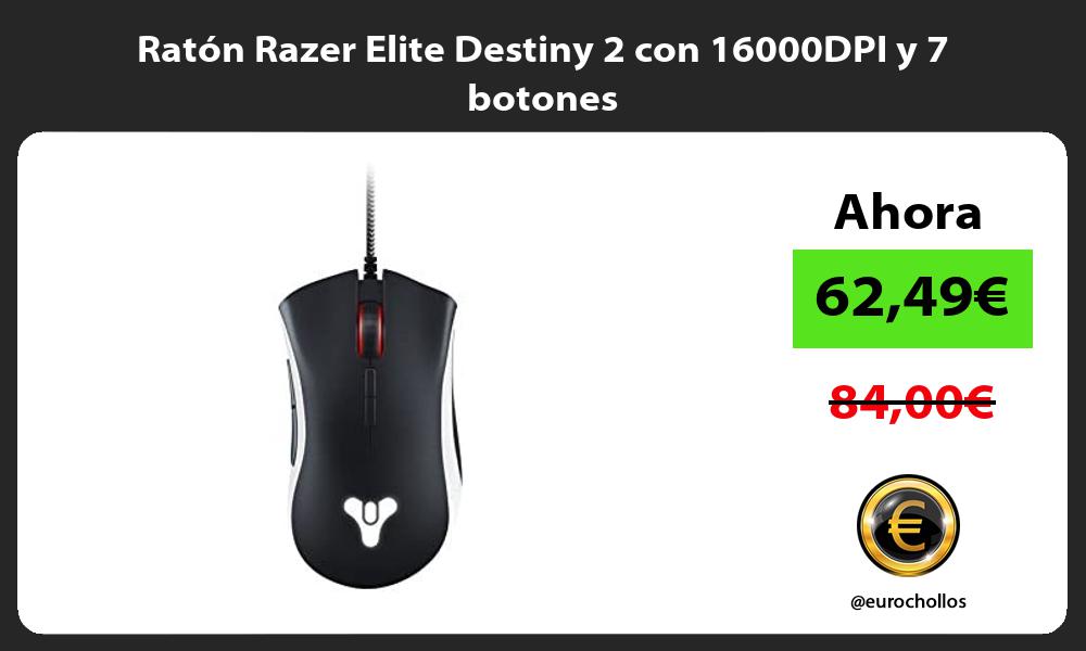 Ratón Razer Elite Destiny 2 con 16000DPI y 7 botones