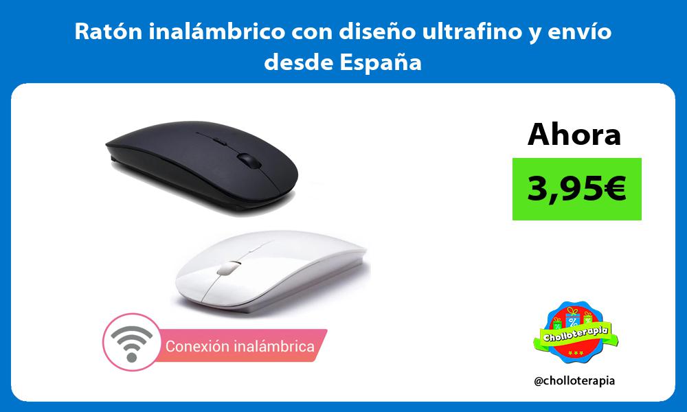 Ratón inalámbrico con diseño ultrafino y envío desde España