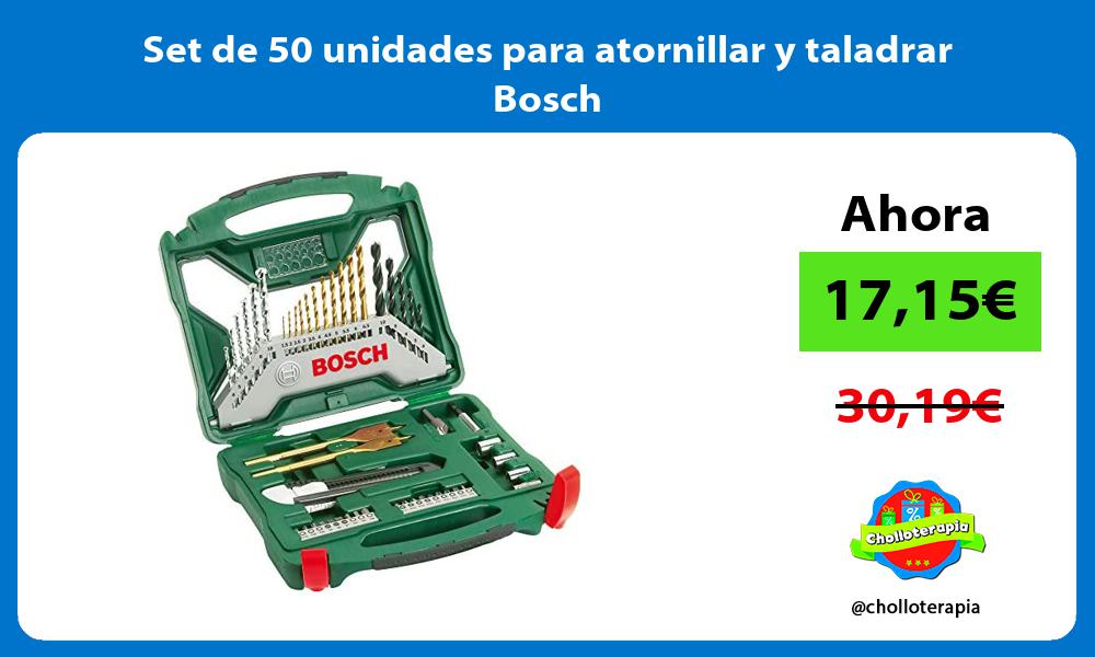 Set de 50 unidades para atornillar y taladrar Bosch