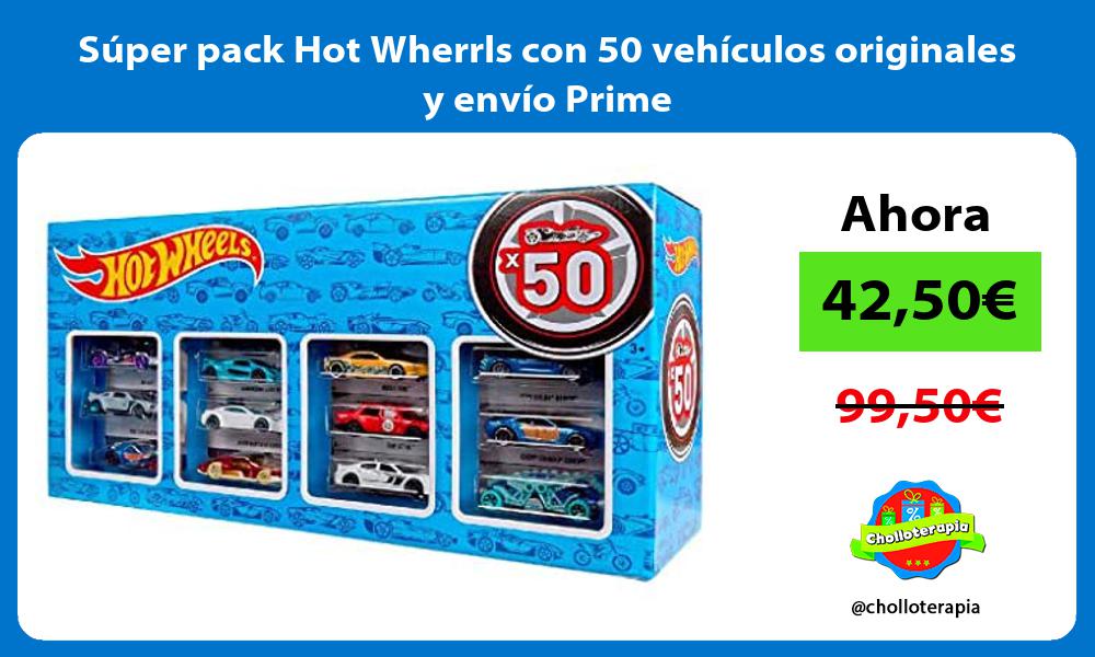 Súper pack Hot Wherrls con 50 vehículos originales y envío Prime