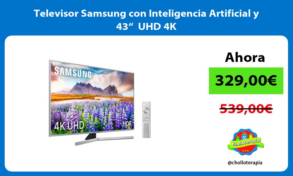 Televisor Samsung con Inteligencia Artificial y 43“ UHD 4K