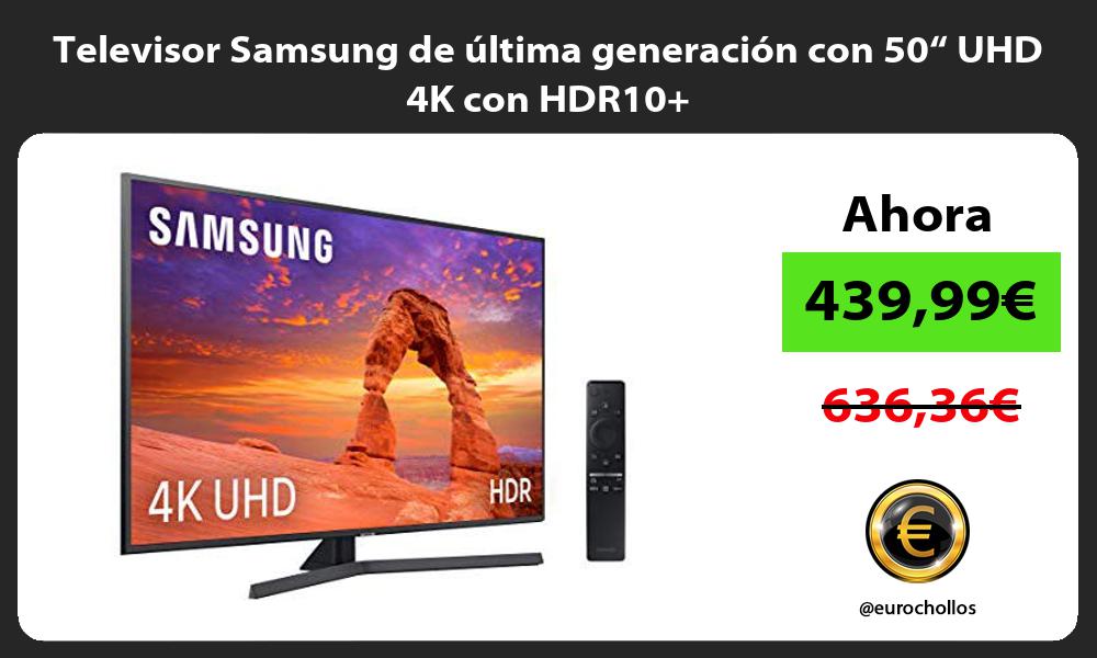 Televisor Samsung de última generación con 50“ UHD 4K con HDR10