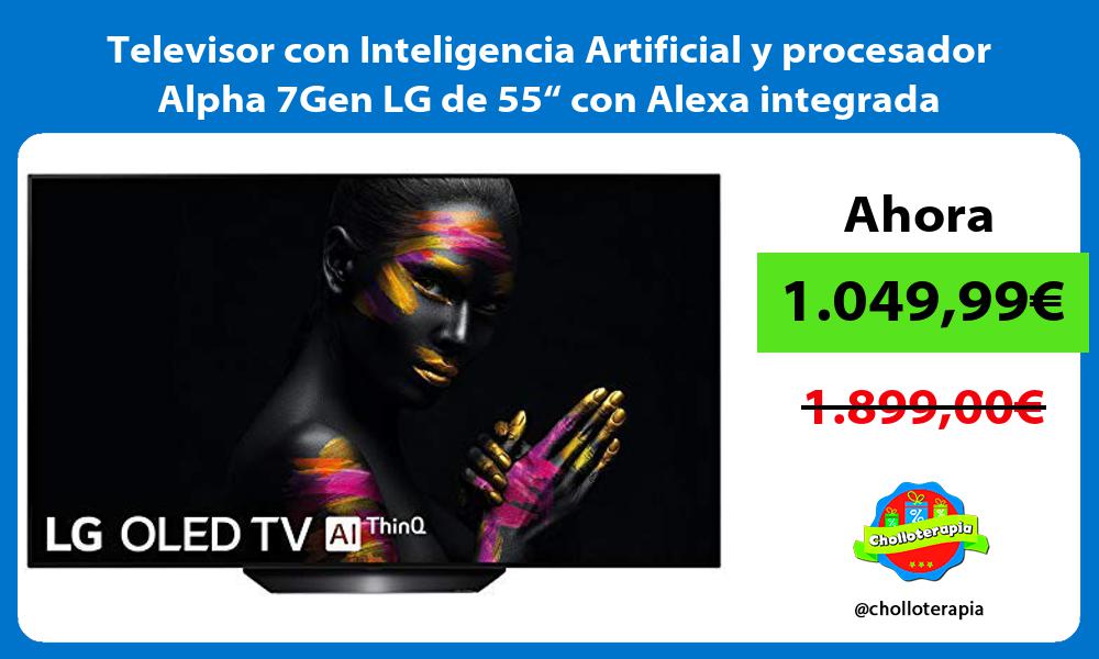 Televisor con Inteligencia Artificial y procesador Alpha 7Gen LG de 55“ con Alexa integrada