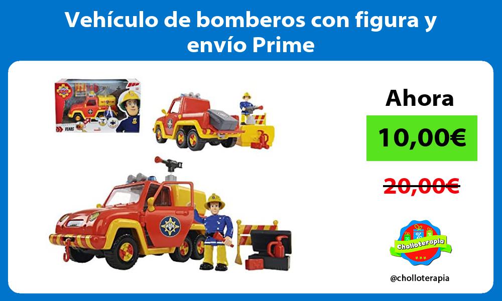 Vehículo de bomberos con figura y envío Prime