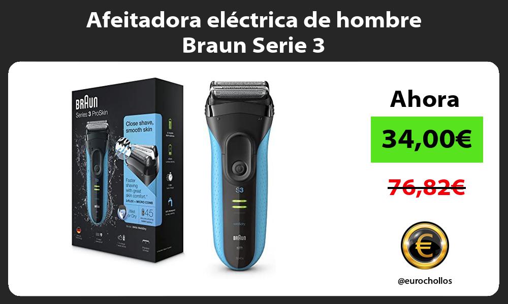 Afeitadora eléctrica de hombre Braun Serie 3