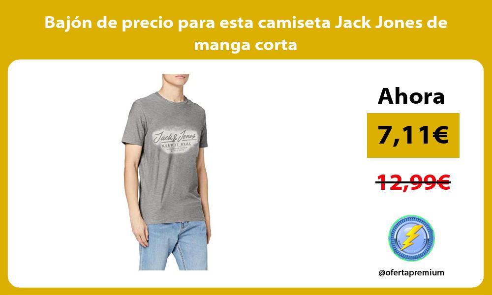 Bajón de precio para esta camiseta Jack Jones de manga corta