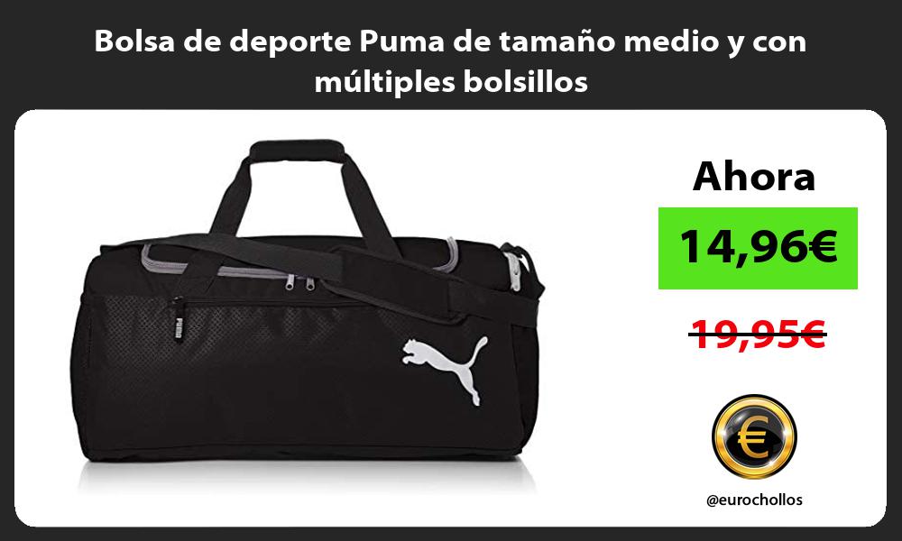 Bolsa de deporte Puma de tamaño medio y con múltiples bolsillos