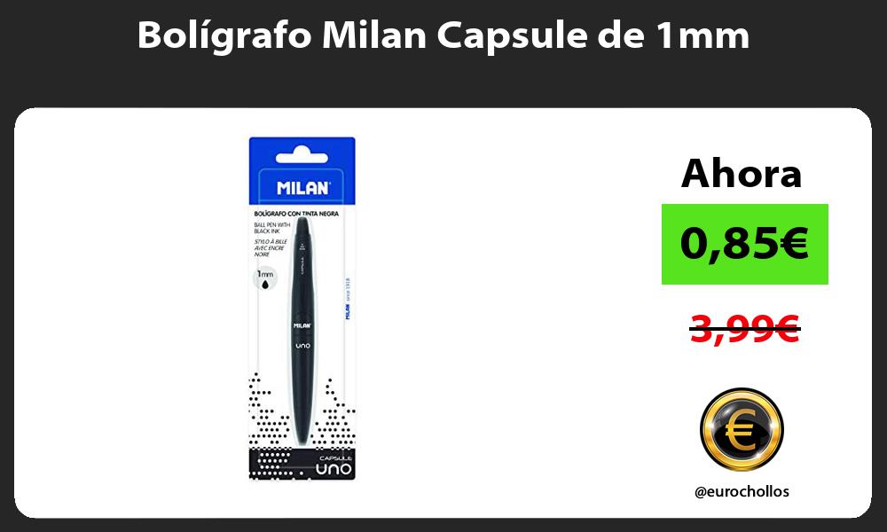 Bolígrafo Milan Capsule de 1mm