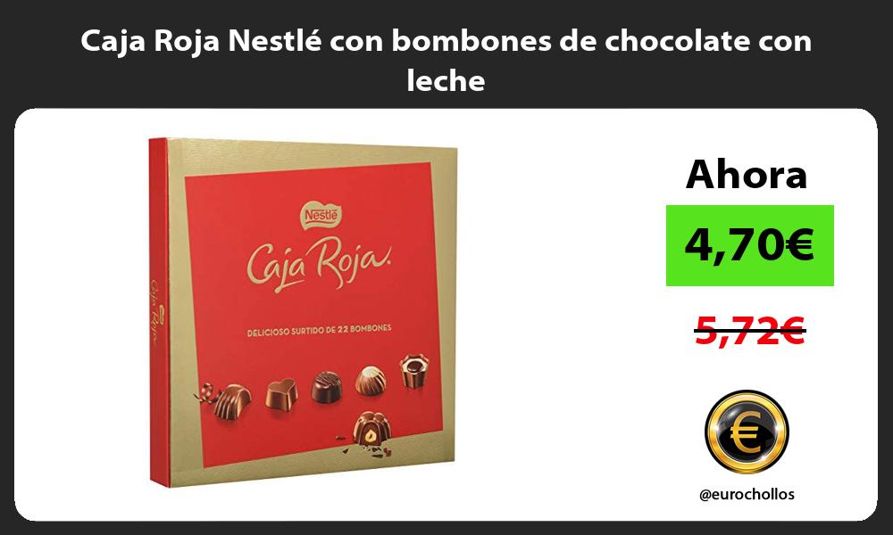 Caja Roja Nestlé con bombones de chocolate con leche