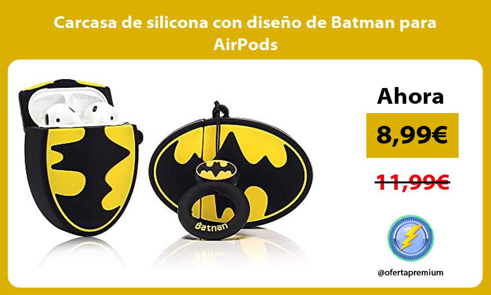 Carcasa de silicona con diseño de Batman para AirPods