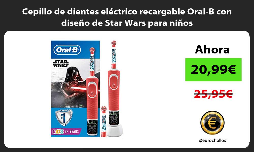 Cepillo de dientes eléctrico recargable Oral B con diseño de Star Wars para niños