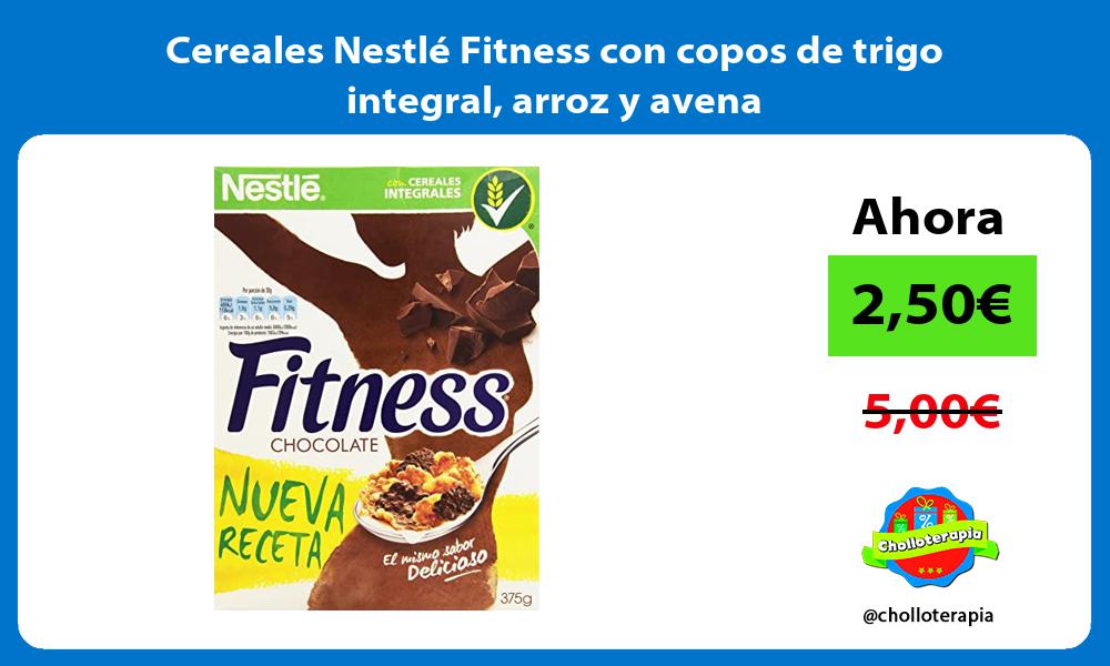 Cereales Nestlé Fitness con copos de trigo integral arroz y avena