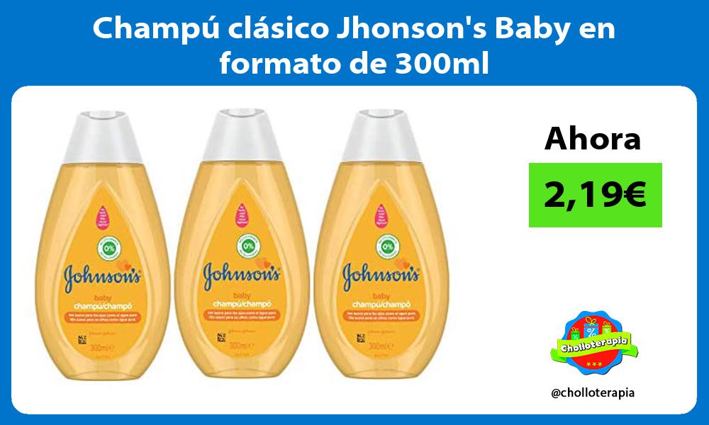 Champú clásico Jhonsons Baby en formato de 300ml