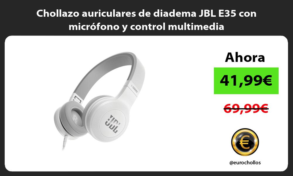 Chollazo auriculares de diadema JBL E35 con micrófono y control multimedia