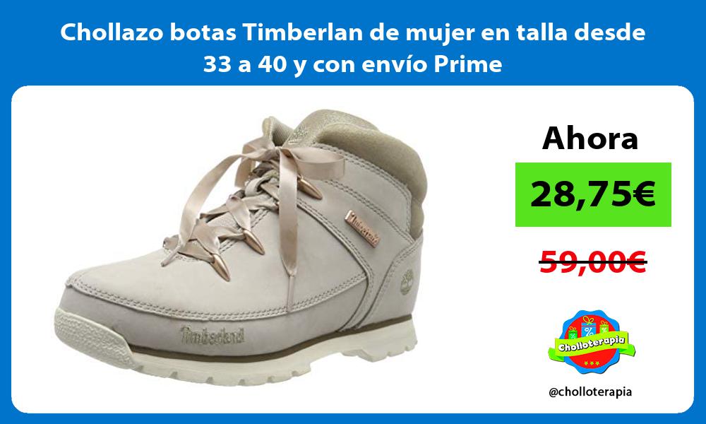 Chollazo botas Timberlan de mujer en talla desde 33 a 40 y con envío Prime