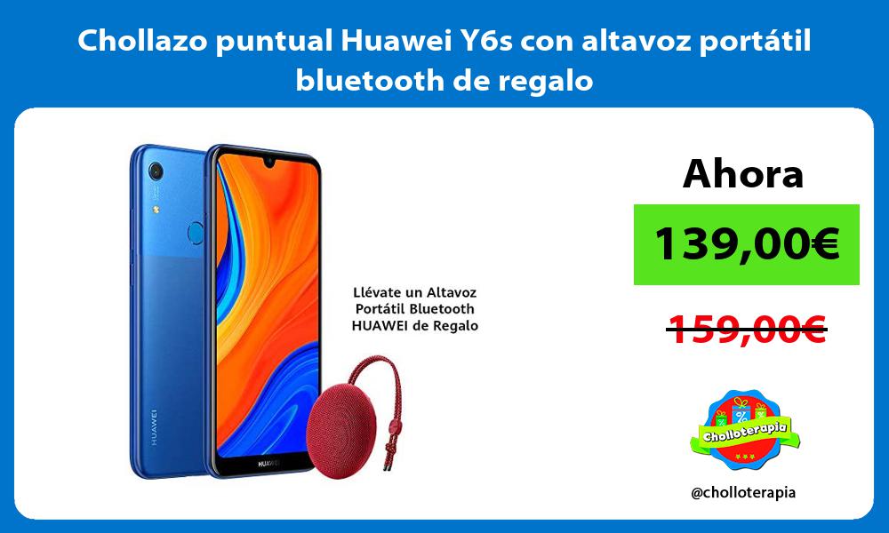 Chollazo puntual Huawei Y6s con altavoz portátil bluetooth de regalo