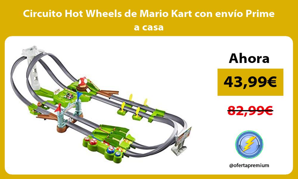 Circuito Hot Wheels de Mario Kart con envío Prime a casa