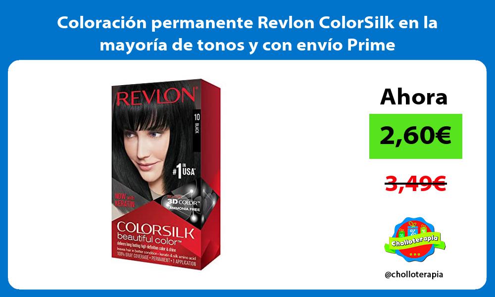 Coloración permanente Revlon ColorSilk en la mayoría de tonos y con envío Prime