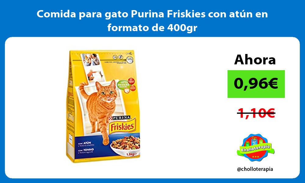 Comida para gato Purina Friskies con atún en formato de 400gr