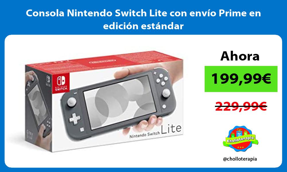 Consola Nintendo Switch Lite con envío Prime en edición estándar
