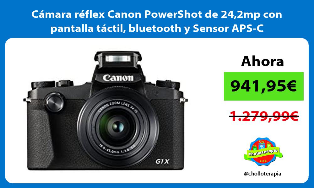 Cámara réflex Canon PowerShot de 242mp con pantalla táctil bluetooth y Sensor APS C