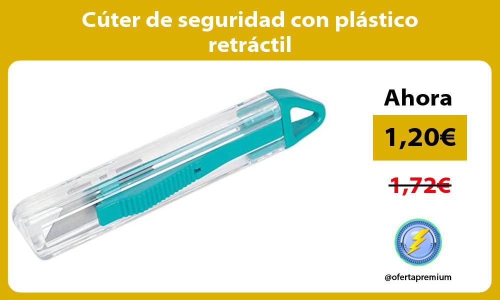 Cúter de seguridad con plástico retráctil