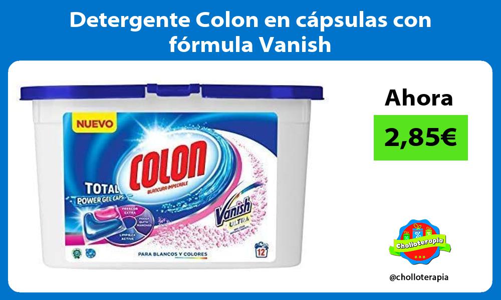 Detergente Colon en cápsulas con fórmula Vanish