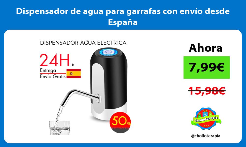 Dispensador de agua para garrafas con envío desde España