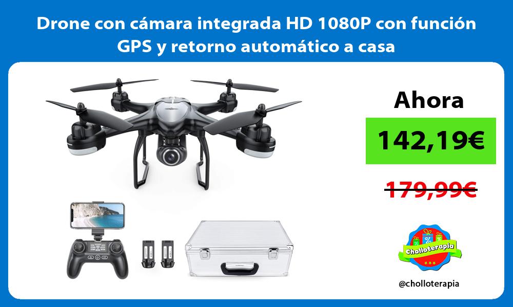 Drone con cámara integrada HD 1080P con función GPS y retorno automático a casa