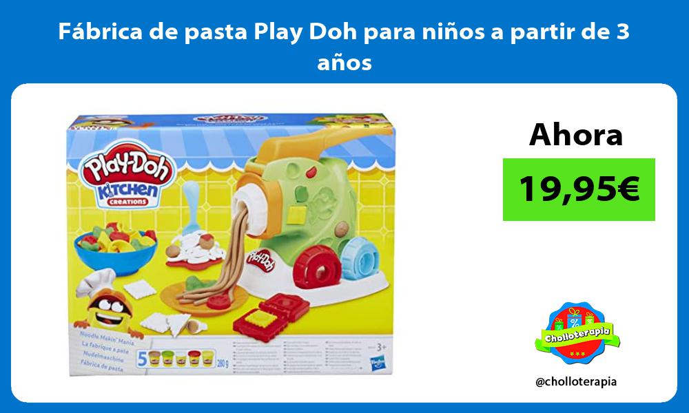 Fábrica de pasta Play Doh para niños a partir de 3 años