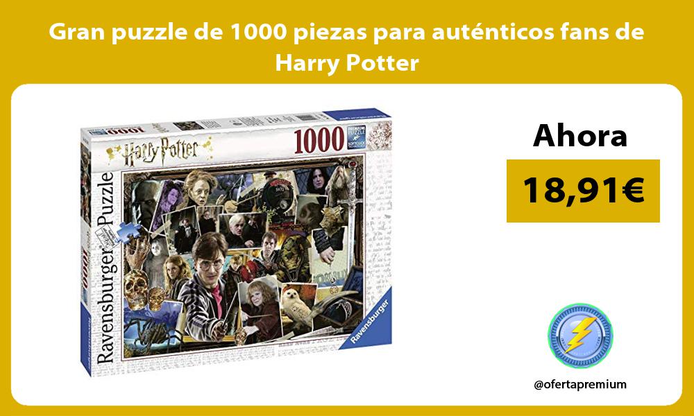 Gran puzzle de 1000 piezas para auténticos fans de Harry Potter