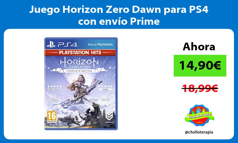 Juego Horizon Zero Dawn para PS4 con envío Prime