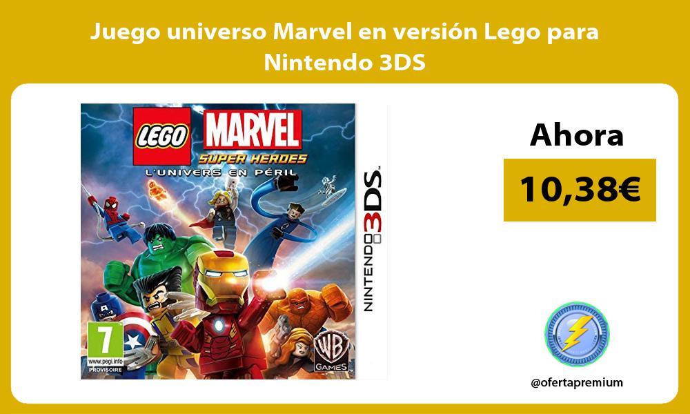 Juego universo Marvel en versión Lego para Nintendo 3DS