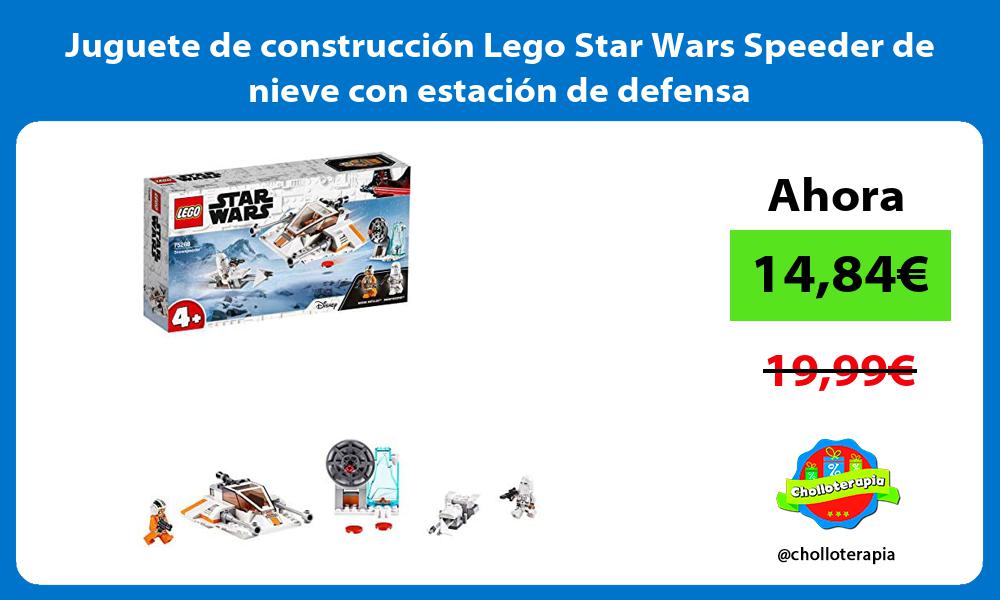 Juguete de construcción Lego Star Wars Speeder de nieve con estación de defensa