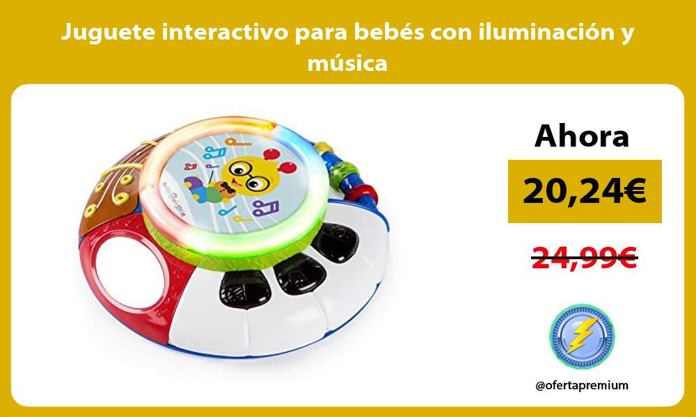 Juguete interactivo para bebés con iluminación y música