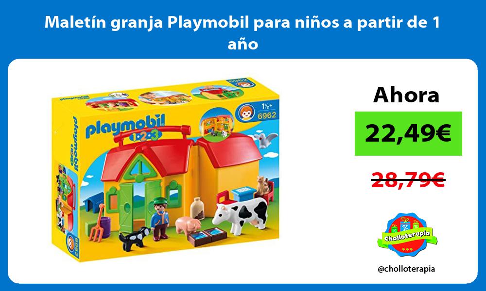 Maletín granja Playmobil para niños a partir de 1 año