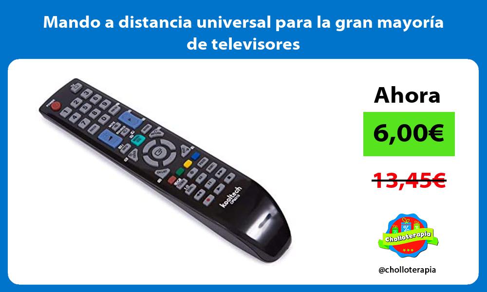 Mando a distancia universal para la gran mayoría de televisores