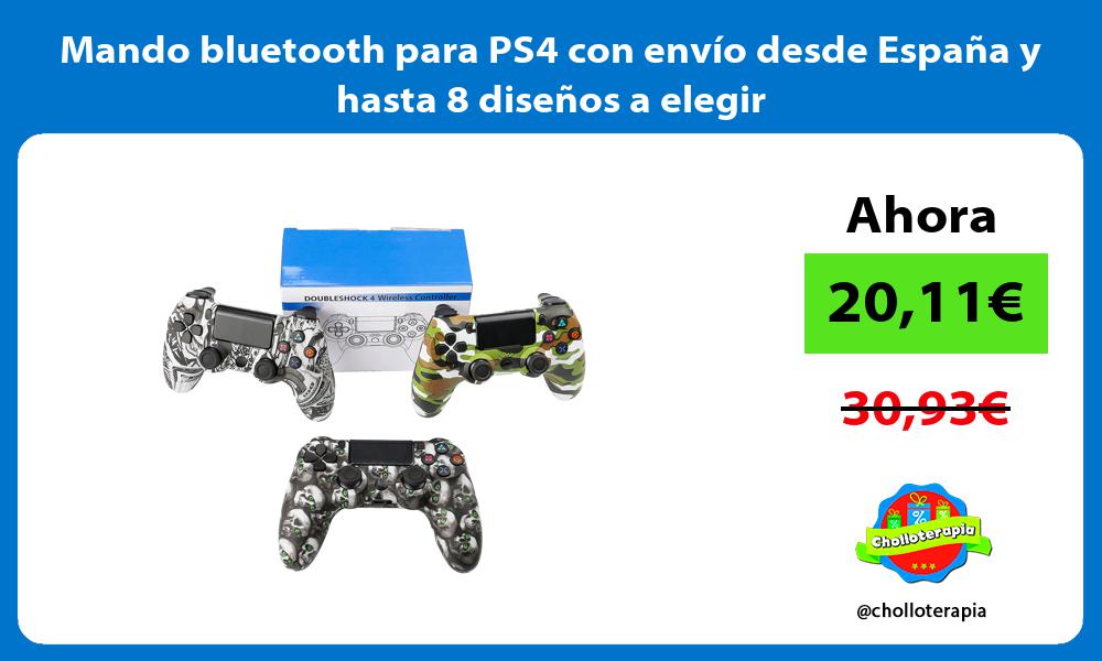 Mando bluetooth para PS4 con envío desde España y hasta 8 diseños a elegir