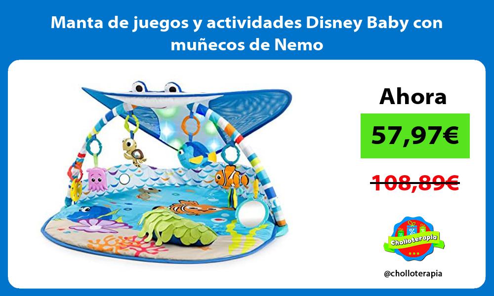 Manta de juegos y actividades Disney Baby con muñecos de Nemo