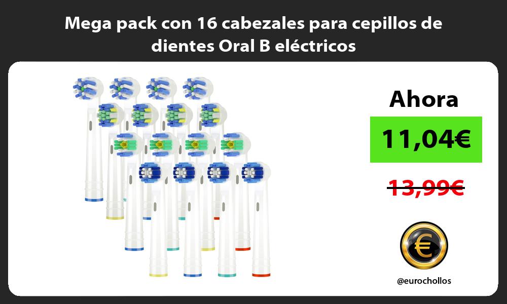 Mega pack con 16 cabezales para cepillos de dientes Oral B eléctricos