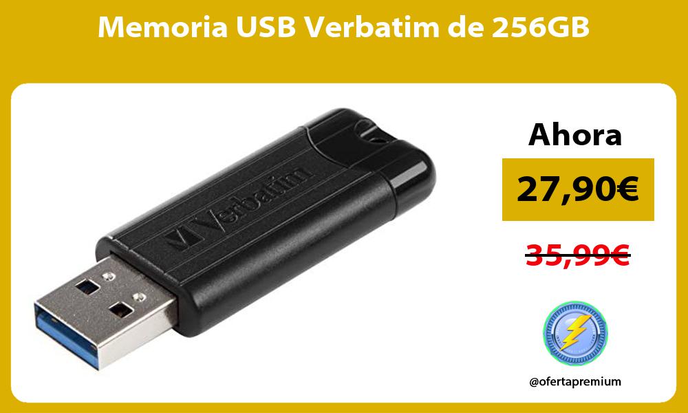 Memoria USB Verbatim de 256GB