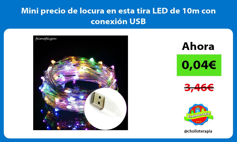 Mini precio de locura en esta tira LED de 10m con conexión USB
