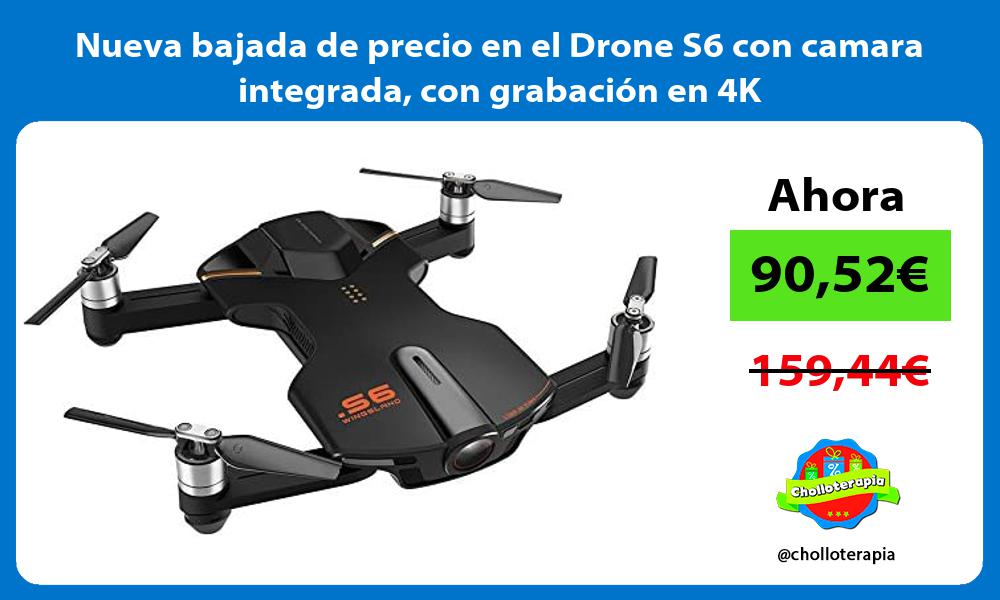 Nueva bajada de precio en el Drone S6 con camara integrada con grabación en 4K