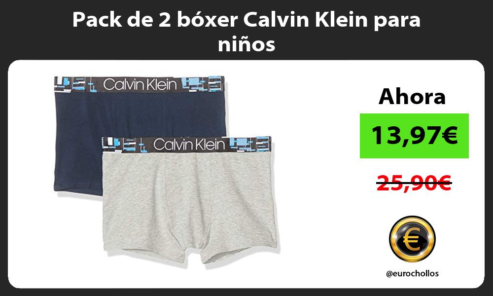 Pack de 2 bóxer Calvin Klein para niños