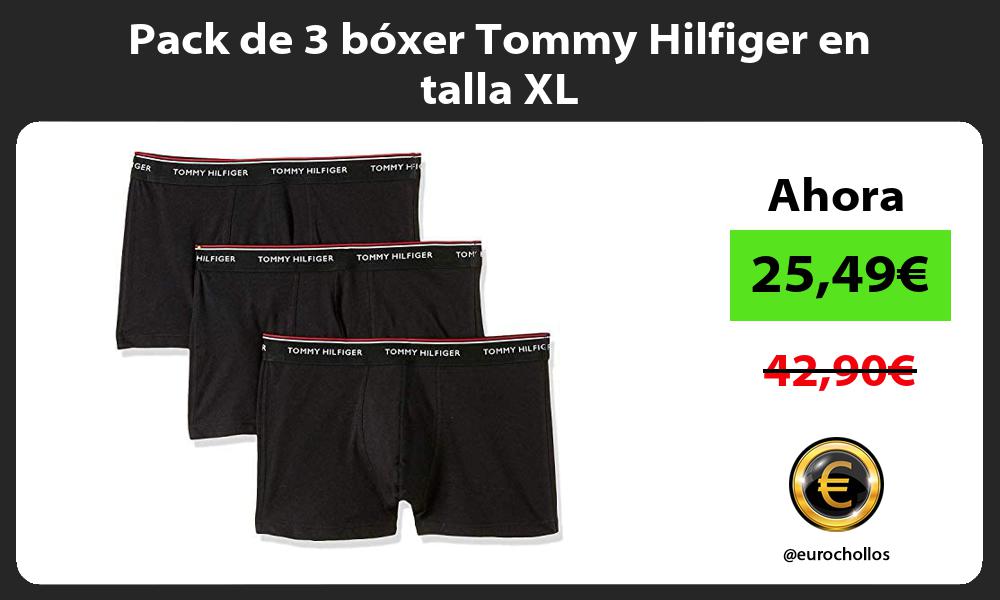 Pack de 3 bóxer Tommy Hilfiger en talla XL