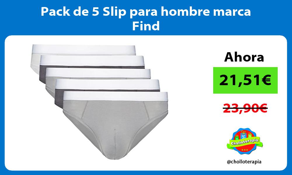 Pack de 5 Slip para hombre marca Find