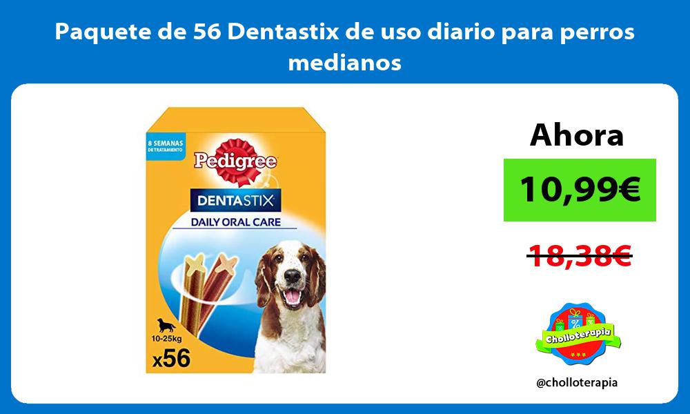 Paquete de 56 Dentastix de uso diario para perros medianos